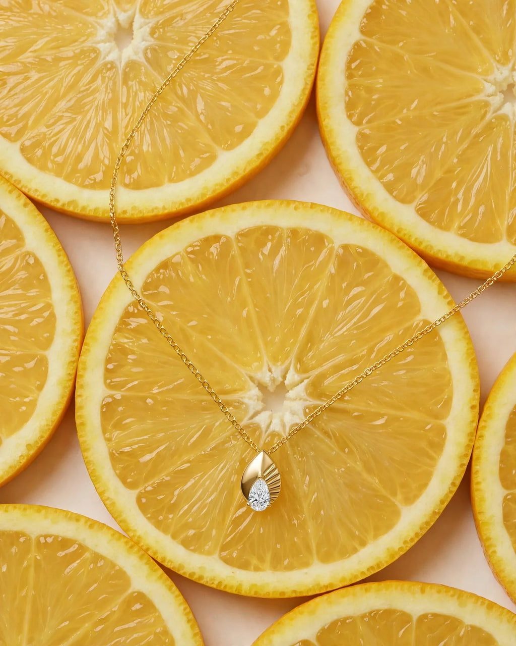Spark Pear Necklace
