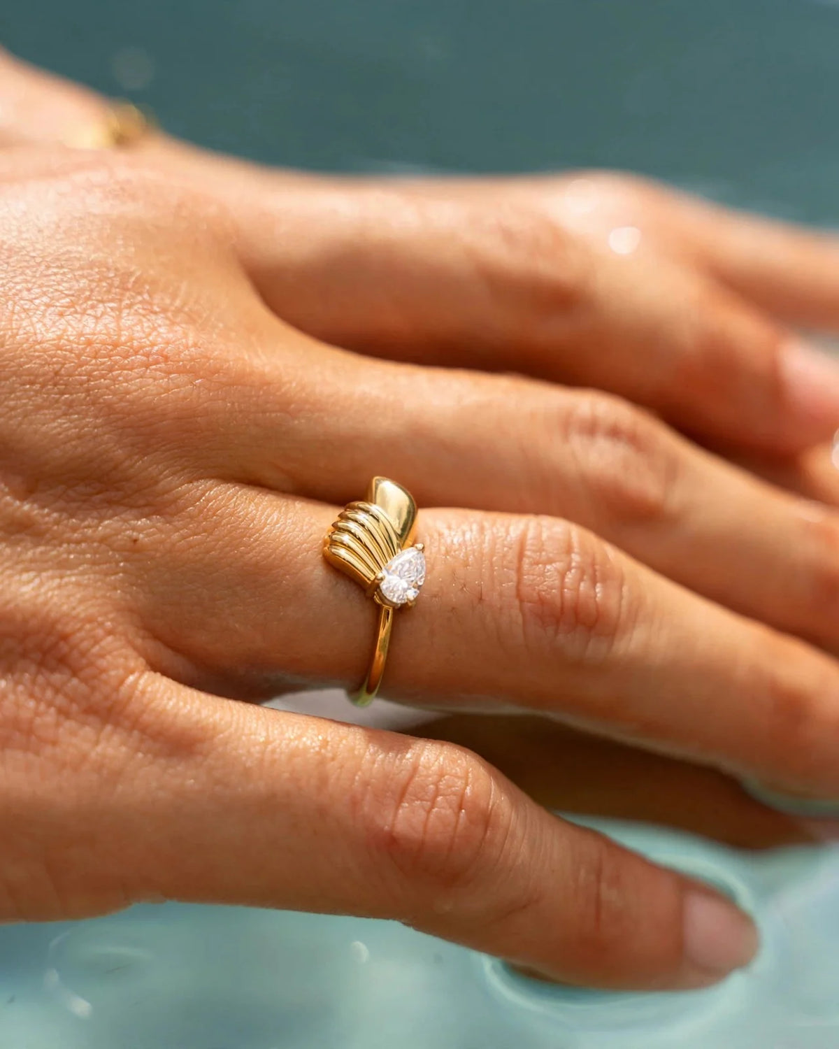 Stay Pear Ring